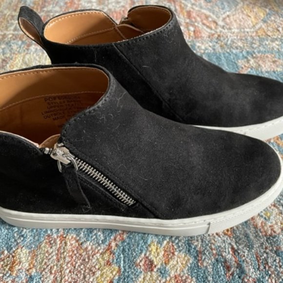 JCrew Faux-suede high top sneakers - Picture 4 of 5